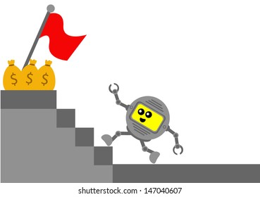 illustration vector graphic cartoon character of business activity