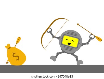 illustration vector graphic cartoon character of business activity