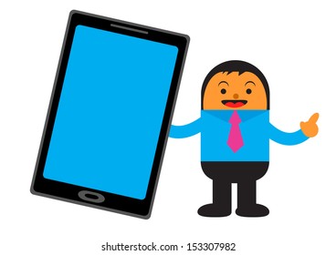 illustration vector graphic cartoon character of businessman in activity