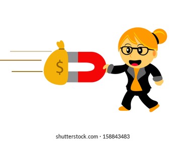 illustration vector graphic cartoon character of chibi women