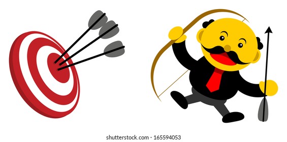 illustration vector graphic cartoon character of businessman