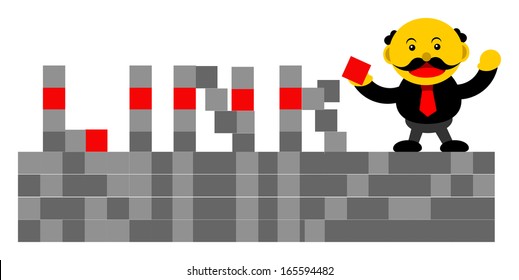 illustration vector graphic cartoon character of businessman