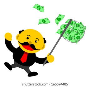 illustration vector graphic cartoon character of businessman