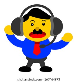 illustration vector graphic cartoon character of business activity