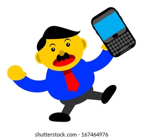 illustration vector graphic cartoon character of business activity