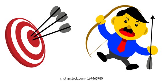 illustration vector graphic cartoon character of business activity