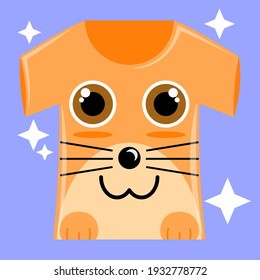 Illustration vector graphic cartoon character of cat patterned t-shirt