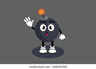 Ilustración vectorial caricatura gráfica del personaje de una mascota linda con una pose. Ilustración de libros para niños y diseño de elementos.
