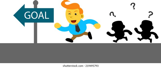illustration vector graphic cartoon character of businessman