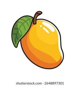 ilustração vetor gráfico desenhos animados de uma manga fresca e suculenta