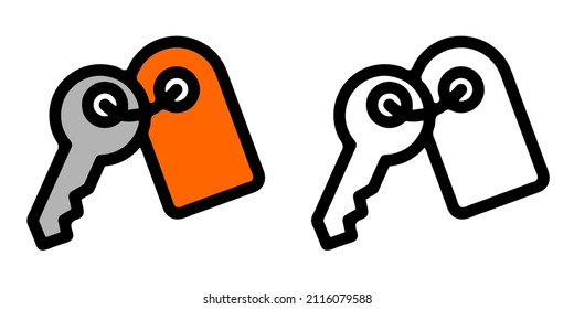 Gráfico vectorial de ilustración de la clave cartográfica