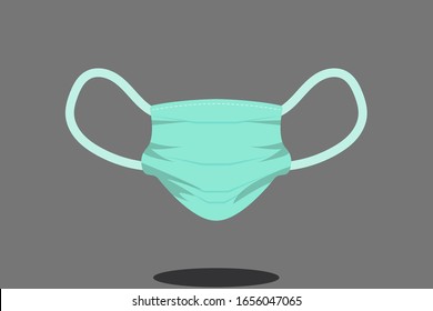 Illustration vector graphic of cartoon medical mask. Surgical Mask Vector Illustration Graphic Design. Wuhan virus disease with mask. Good for template background, banner, poster, etc. Vector EPS10.
