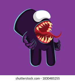 Illustration vector graphic of cartoon monsters among us, perfect for tasteless t-shirts, children's book covers, etc.
