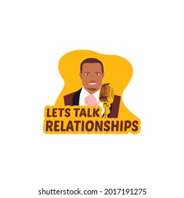 Illustration vector graphic of cartoon podcast 