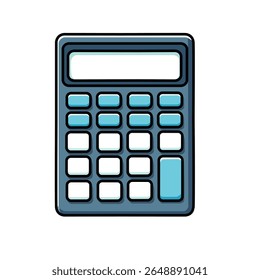 Ilustração Vetor Gráfico Desenho Animado de uma Simples Calculadora Moderna
