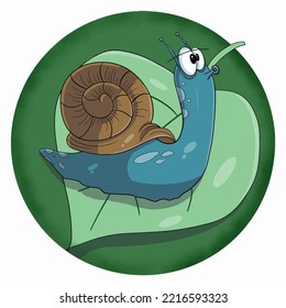 Illustration vector graphic of cartoon Snail is good for children illustration book 