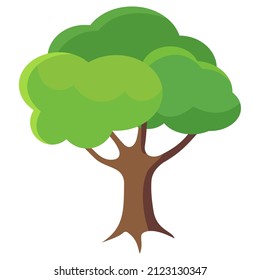 Illustration Vector Graphic of Cartoon Tree Icon