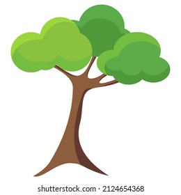 Illustration Vector Graphic of Cartoon Tree Icon