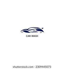 Illustration Vector graphic of car-wash with bubbles fit for Car Logo