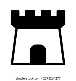 Illustration Vector Graphic of Castle icon template design
