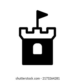 Illustration Vector Graphic of Castle icon template design