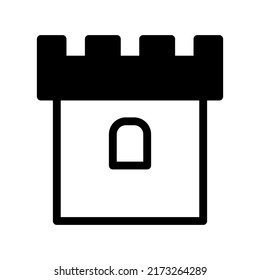 Illustration Vector Graphic of Castle icon template design