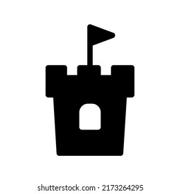Illustration Vector Graphic of Castle icon template design