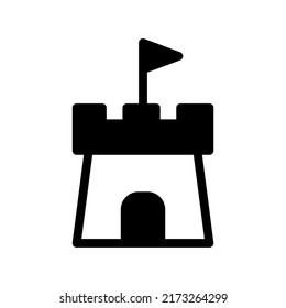 Illustration Vector Graphic of Castle icon template design