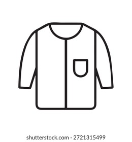 Ilustração vetor gráfico de Camisa Casual de Manga Longa