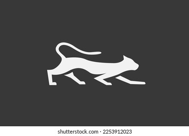 Illustration vector graphic of cat hunting attack