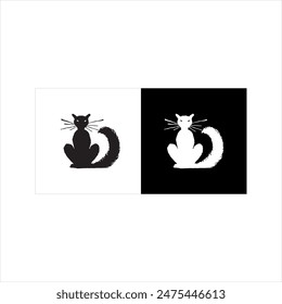 Illustration vector graphic of cat icon