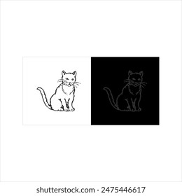Illustration vector graphic of cat icon