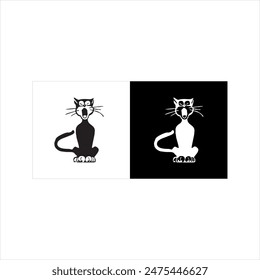 Illustration vector graphic of cat icon