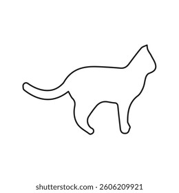 illustration vector graphic of cat line icon
