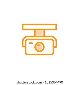 Illustration Vector graphic of cctv icon. Fit for secure, surveillance, protection, watching, monitoring etc.