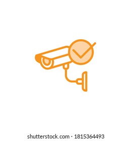 Ilustración Vector gráfico del icono cctv. Apto para seguridad, vigilancia, protección, observación, vigilancia, etc.