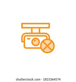 Illustration Vector graphic of cctv icon. Fit for secure, surveillance, protection, watching, monitoring etc.