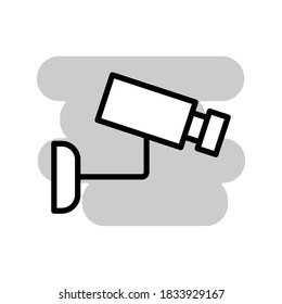 Gráfico vectorial de ilustración de cctv 
 icono
