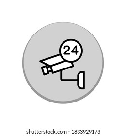 Illustration Vector graphic of cctv icon