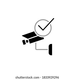 Gráfico vectorial de ilustración de cctv 
 icono