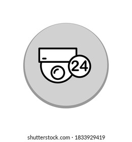 Illustration Vector graphic of cctv icon