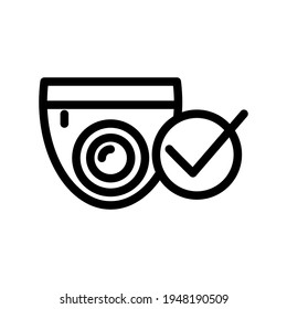Illustration Vector graphic of cctv icon