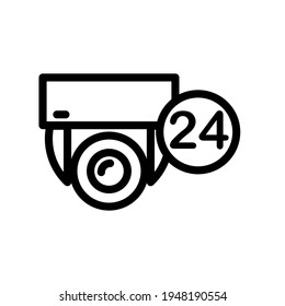 Illustration Vector graphic of cctv icon