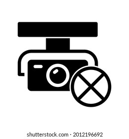 Ilustración Gráfico vectorial del icono de CCTV
