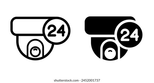 Ilustración Vector Gráfico del icono de CCTV