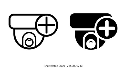 Ilustración Vector Gráfico del icono de CCTV