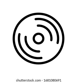 Illustration vector graphic of cd icon