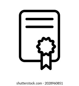 Ilustración Gráfica vectorial del certificado