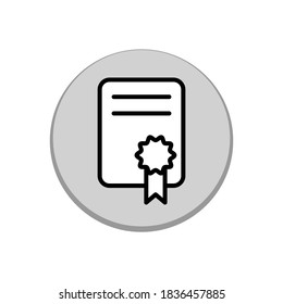 Illustration Vektorgrafik des Zertifikatssymbol