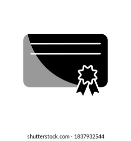 Ilustración Gráfico vectorial del icono de certificado
